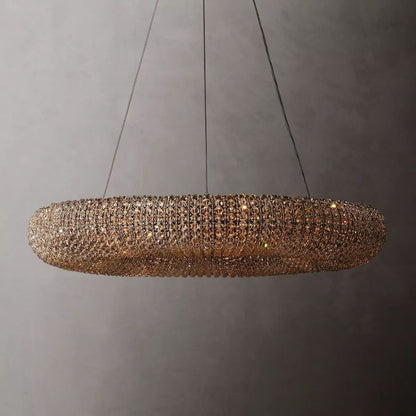 Halo Stranded Crystal Round Chandelier 32"