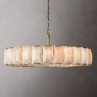 Harlow Faceted Calcite Round Chandelier 60"