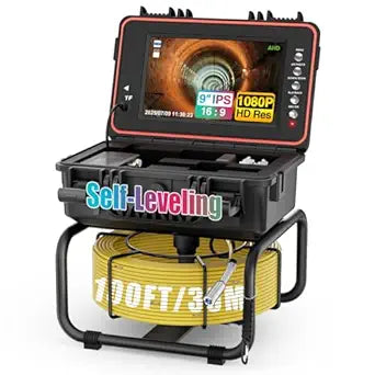 DrainPangolin DP09D1 | Professional 9" HD Sewer Camera - The Ultimate Starter Kit for Pipe Inspection Businesses