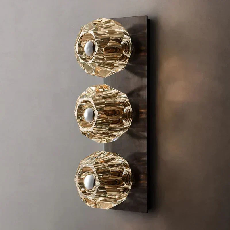 Boule De Radiant Crystal Linear Wall Sconce