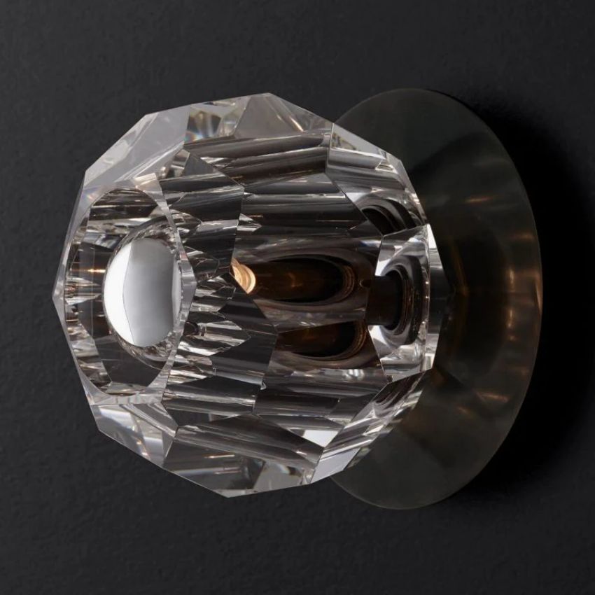 Boule De Radiant Crystal Petite Wall Sconce