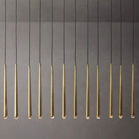 Aquitaine Faceted Cluster Linear Chandelier 60"