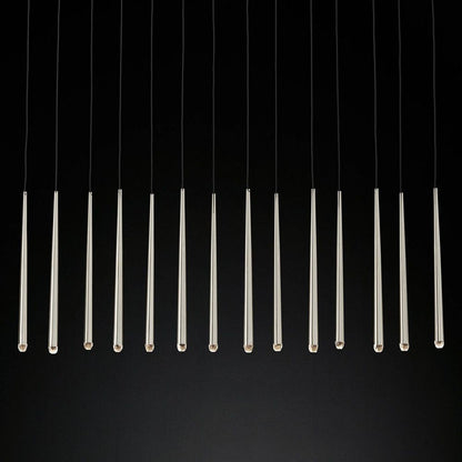 Aquitaine Faceted Cluster Linear Chandelier 72"