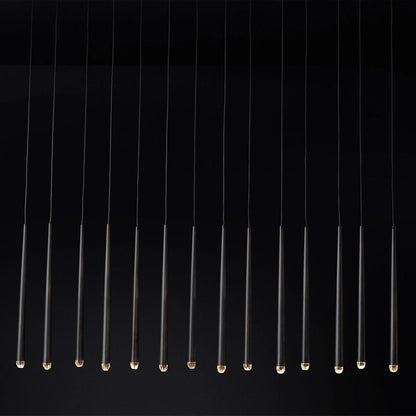 Aquitaine Faceted Cluster Linear Chandelier 72"