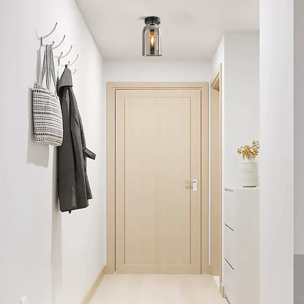 Modern Semi-Flush Ceiling Light for Hallway