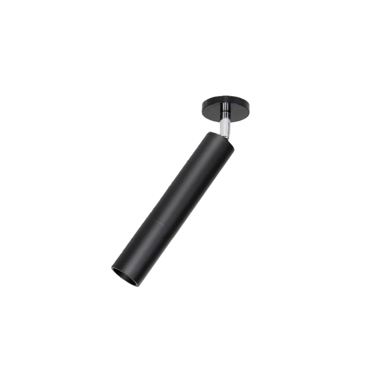 drainpangolin Arcato Modern Linear Ceiling Light - Black Metal Long Tube for Living Room