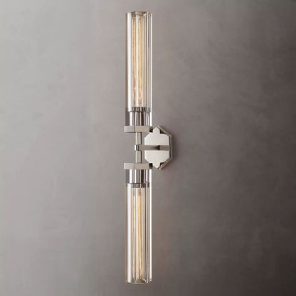 Lambert Hexagonal Glass Double Wall Sconce
