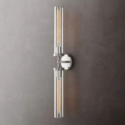 Lambert Cylindrical Glass Double Wall Sconce