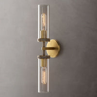 Lambert Cylindrical Glass Double Wall Sconce