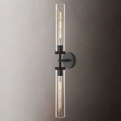 Lambert Cylindrical Glass Double Wall Sconce
