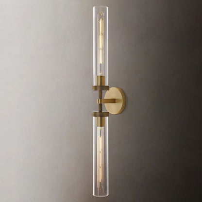 Lambert Cylindrical Glass Double Wall Sconce