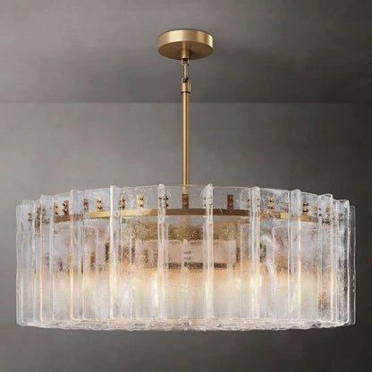 Lattice Module Glass Round Chandelier 48"