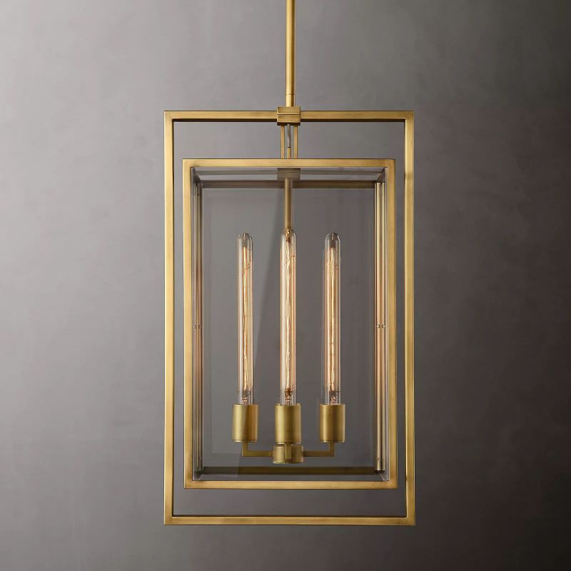 Beckman Framed Glass Pendant Light
