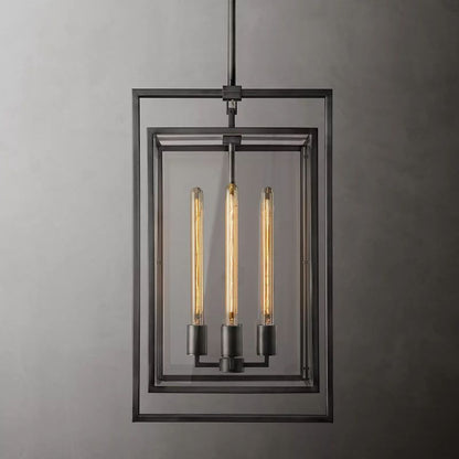 Beckman Framed Glass Pendant Light