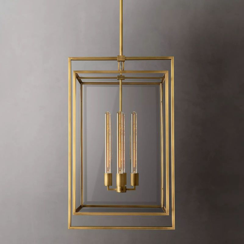 Beckman Framed Glass Pendant Light