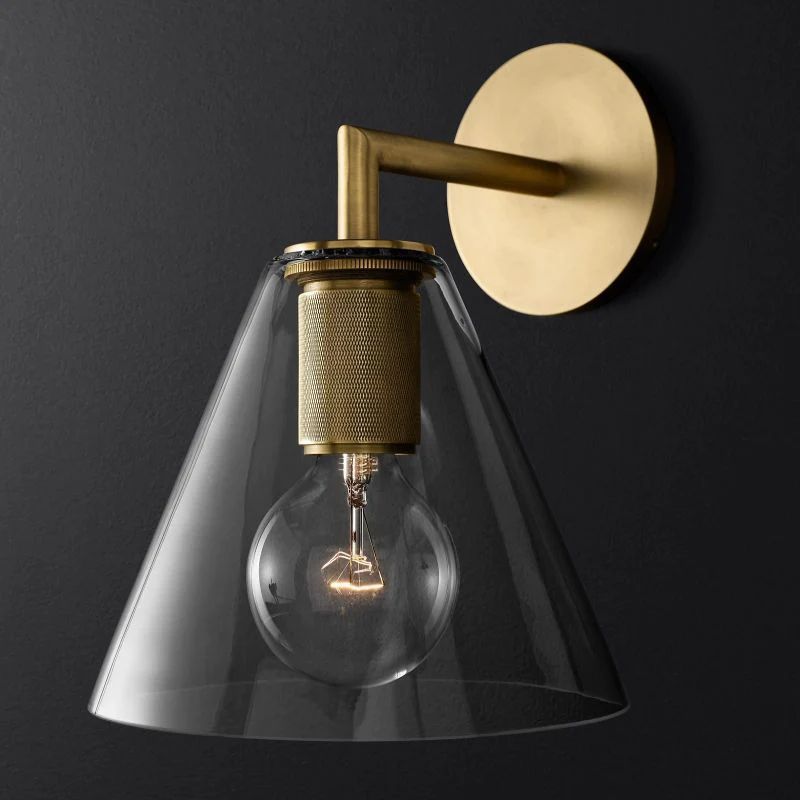Utilitaire Funnel Shade Wall Sconce