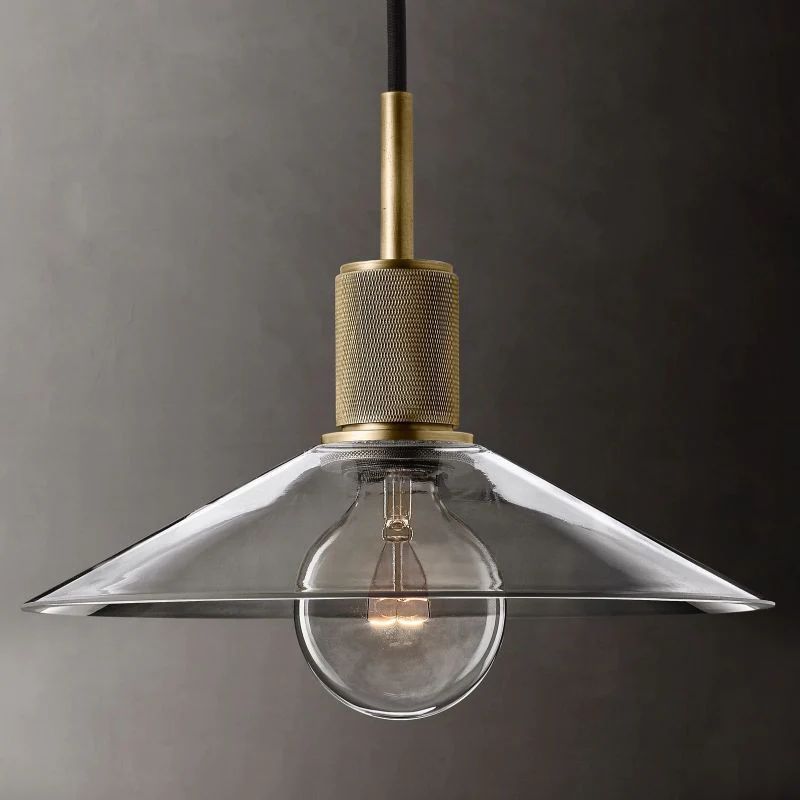 Utilitaire Glass Shade Pendant Light