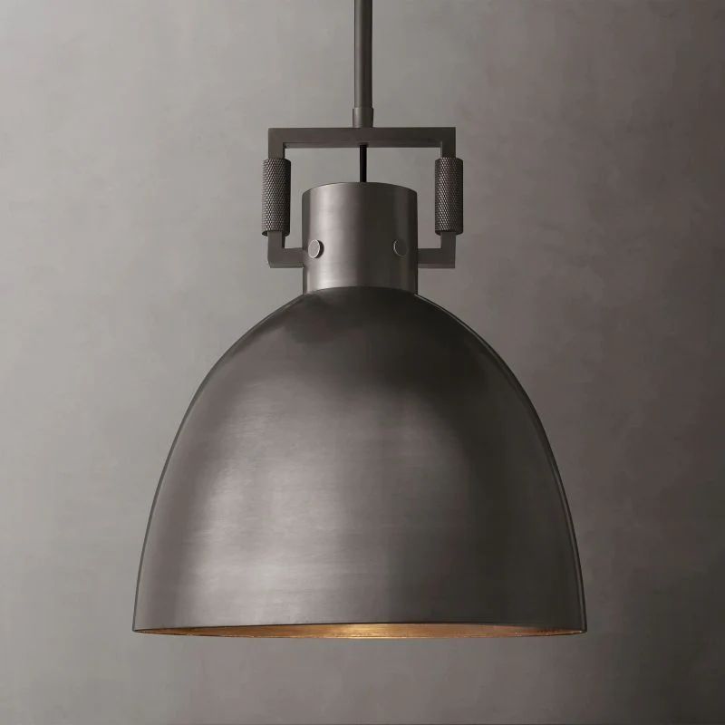 Machinist Metal Cloche Pendant Light