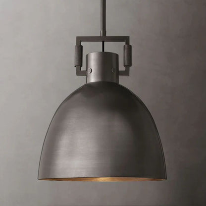 Machinist Metal Cloche Pendant Light