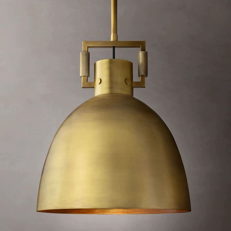 Machinist Metal Cloche Pendant Light