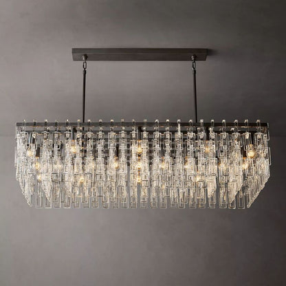Marignan Modern Crystal Rectangle Chandelier 60"