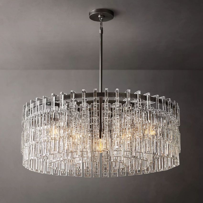 Marignan Modern Crystal Round Chandelier 36"