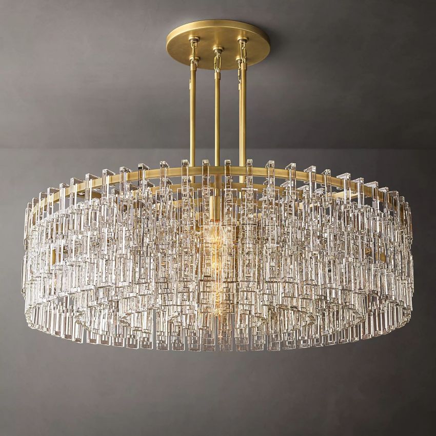 Marignan Modern Crystal Round Chandelier 48"