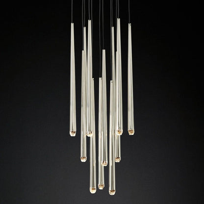 Aquitaine Faceted Cluster Round Chandelier 18"