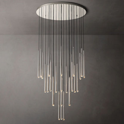 Aquitaine Faceted Cluster Round Chandelier 48"