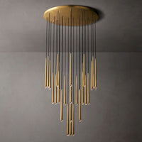 Aquitaine Faceted Cluster Round Chandelier 48"