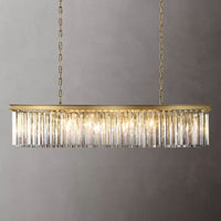 Rhys Beveled Prism Linear Chandelier 49"