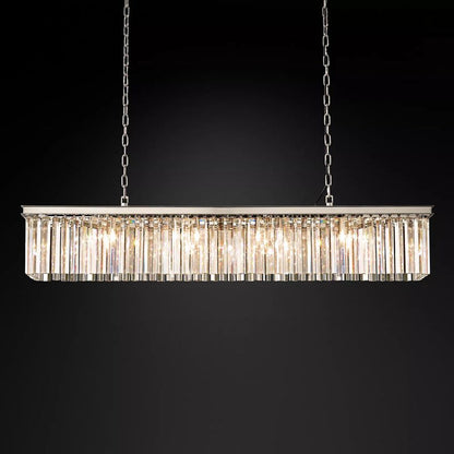 Rhys Beveled Prism Linear Chandelier 60"