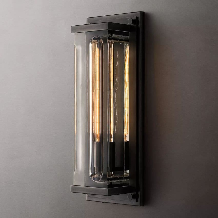 Savile Crystal Block Grand Square Wall Sconce