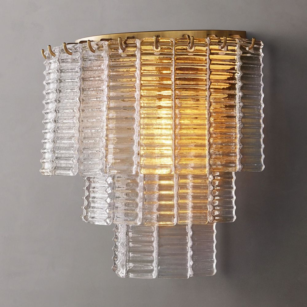 Sirene Draped Glass Wall Sconce