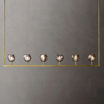 Boule De Radiant Crystal Linear Chandelier 60"