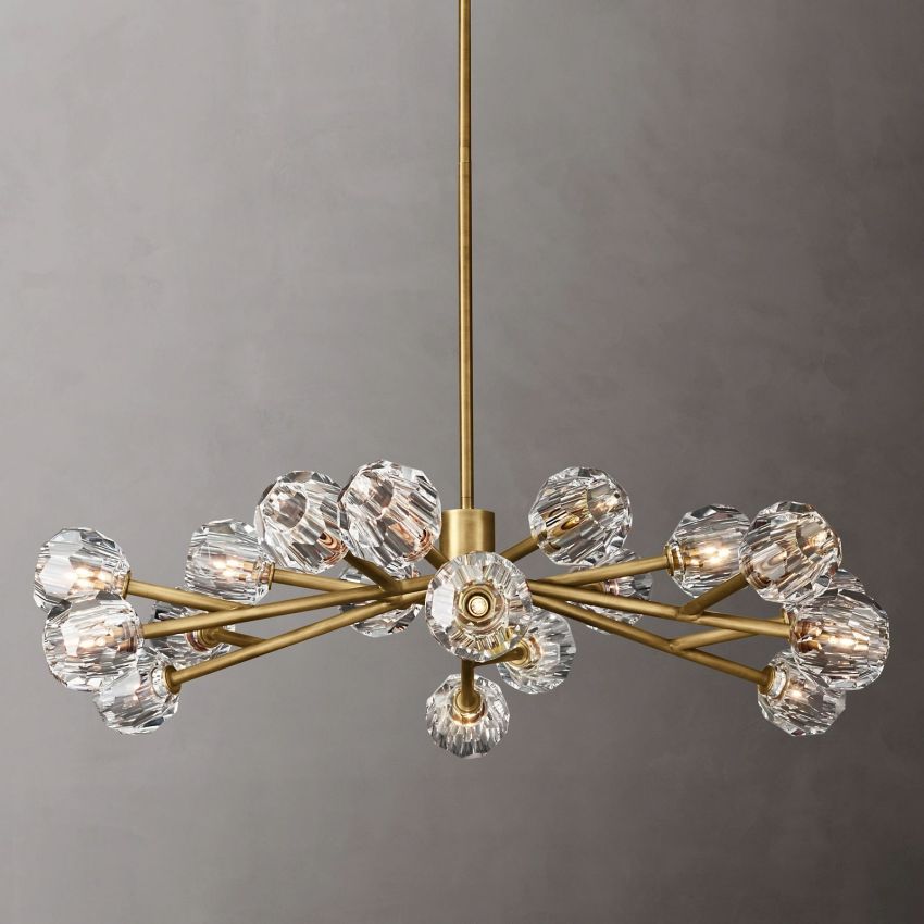 Boule De Radiant Crystal Round Chandelier 48"