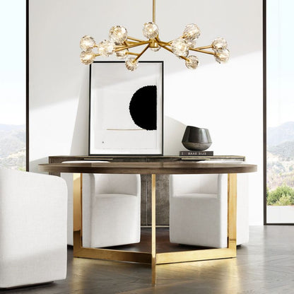 Boule De Radiant Crystal Round Chandelier 60"