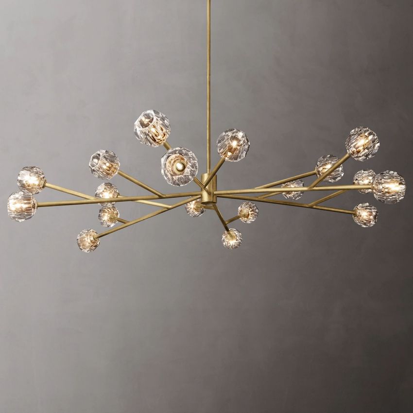 Boule De Radiant Crystal Round Chandelier 72"