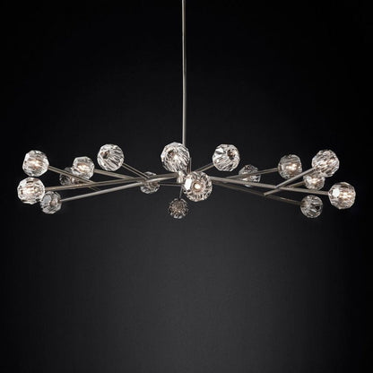 Boule De Radiant Crystal Round Chandelier 72"