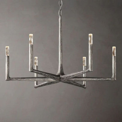 Thaddeus Artisan Forged Round Chandelier 36"