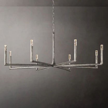 Thaddeus Artisan Forged Round Chandelier 60"
