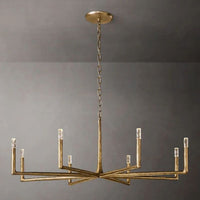 Thaddeus Artisan Forged Round Chandelier 60"