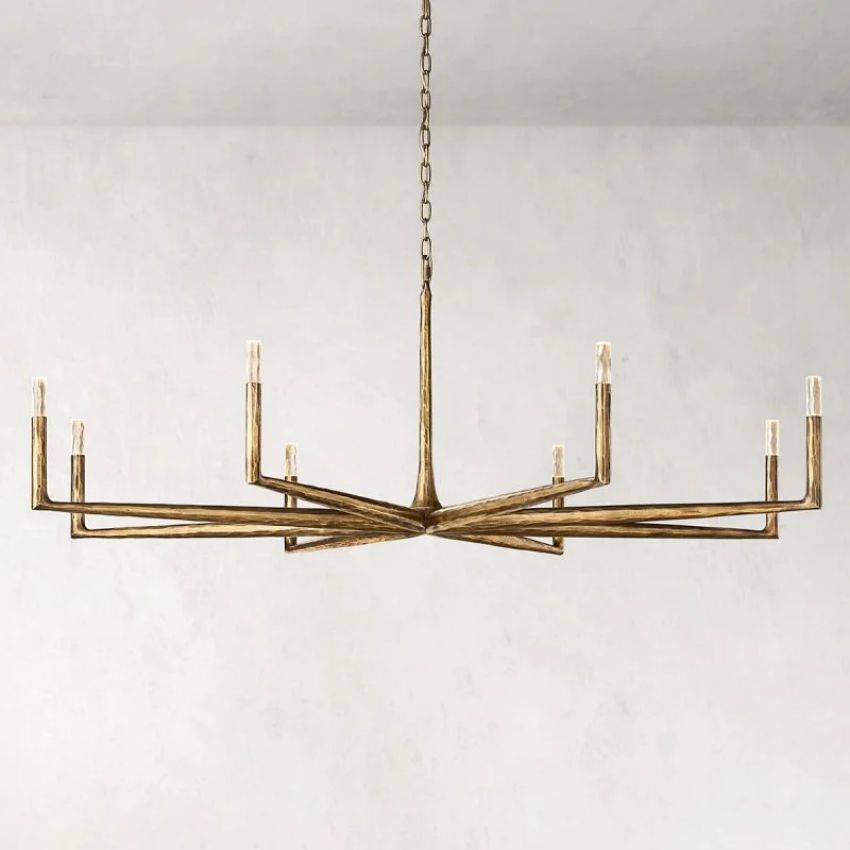 Thaddeus Artisan Forged Round Chandelier 72"