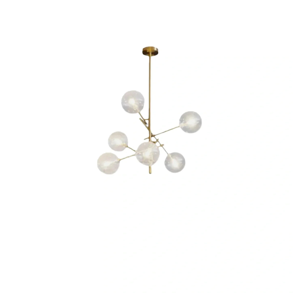 drainpangolin Nebula Designer Bubble Chandelier - Clear Glass & Metal Branch for Dining Room/Kitchen