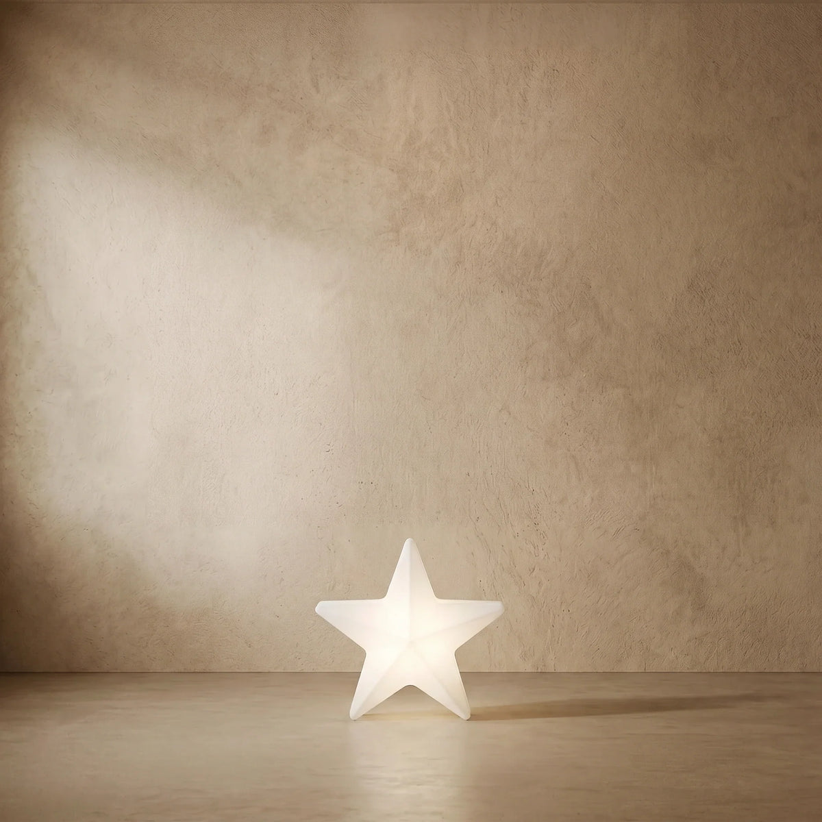 drainpangolin Vivara Modern Outdoor Path Lamp - White Acrylic Star Design Garden and Courtyard