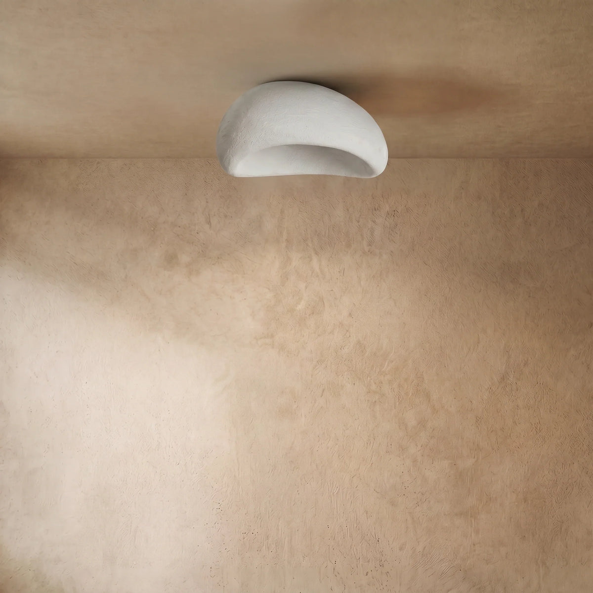 drainpangolin Sandora Nordic Flush Mount Ceiling Light — Resin Bread for Bedroom
