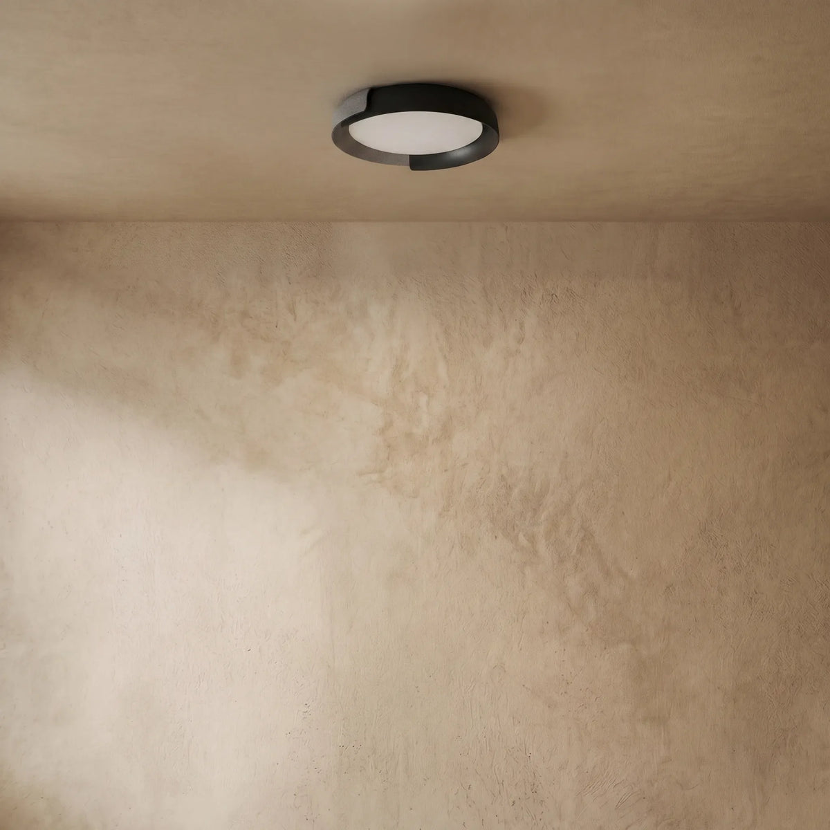 drainpangolin Embrace Modern Round Flush Mount Ceiling Light – Metal & Acrylic LED Fixture for Bedroom