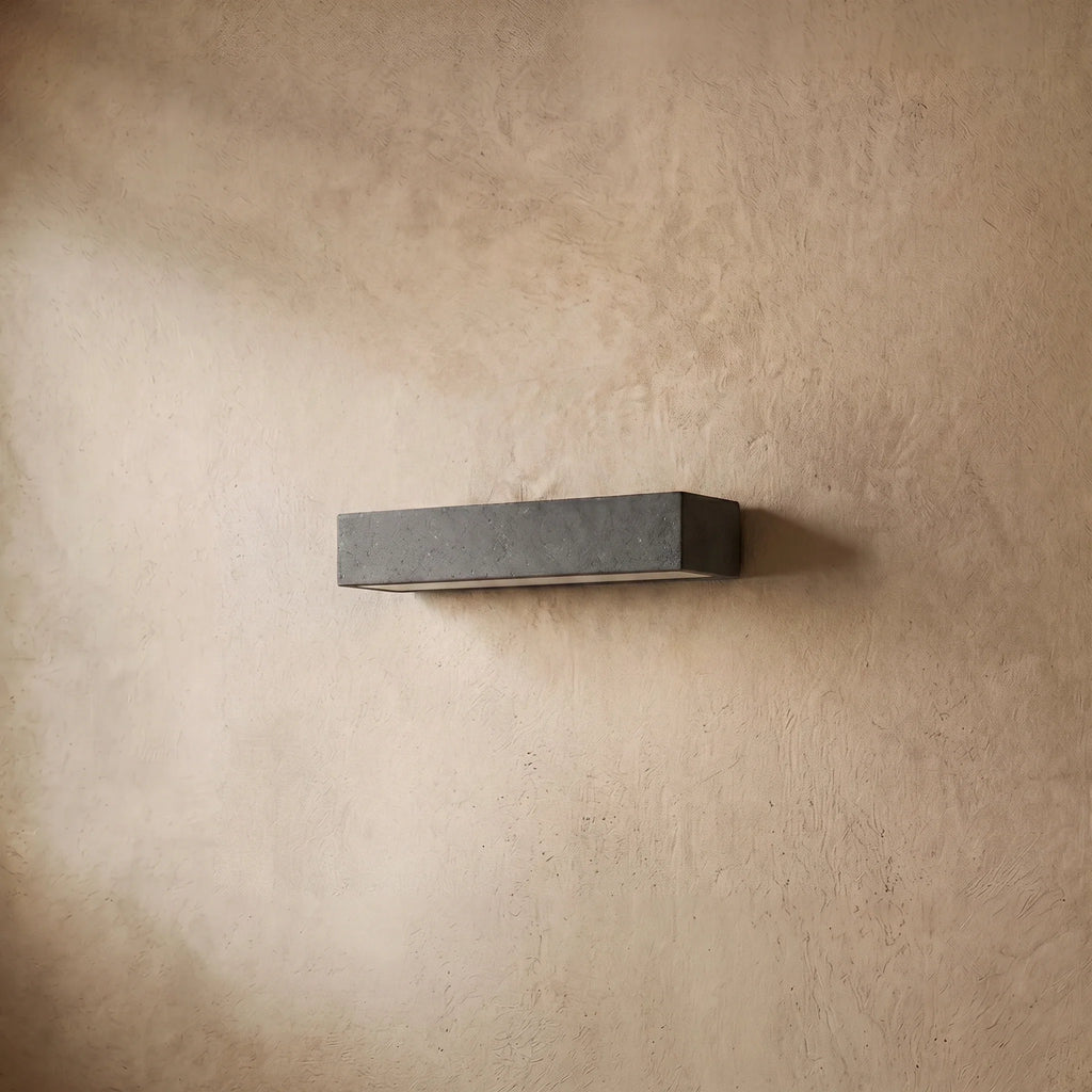 drainpangolin Arcato Modern LED Wall Light Cement Rectangular for Bedroom/Outdoor