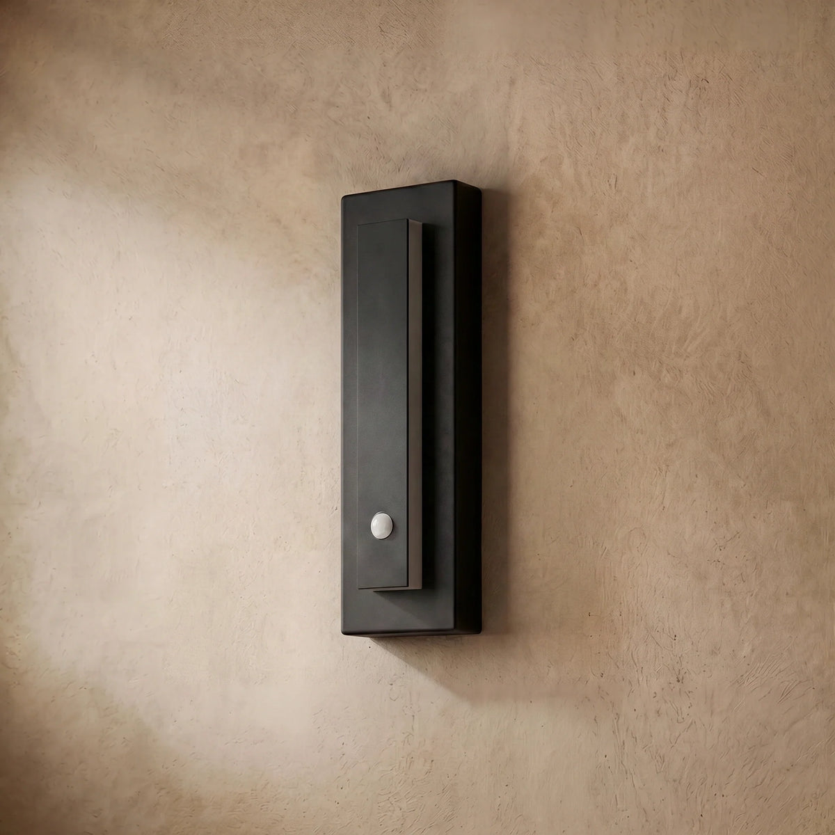 drainpangolin Prisma Modern Metal & Acrylic Wall Lamp - Black Rectangular Design for Garden