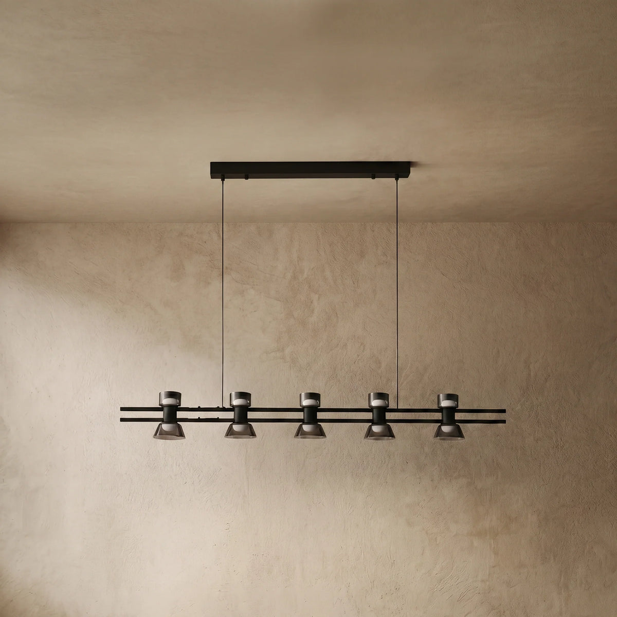 drainpangolin Modern Pendant Light - Black/Gold Metal and Glass for Dining Room